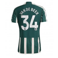 Manchester United Donny van de Beek #34 Vonkajší futbalový dres 2023-24 Krátky Rukáv